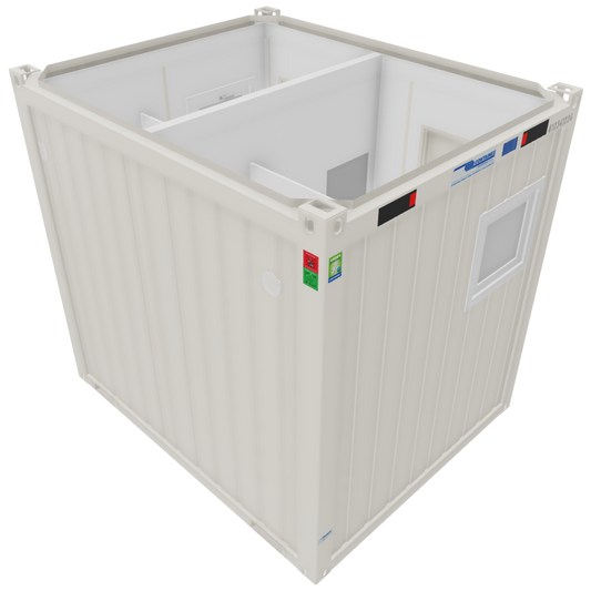 10' Sanitärcontainer Damen/Herren (WC-Container)