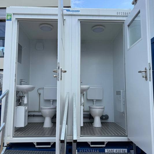 8' Duo WC-Box - Sanitärcontainer