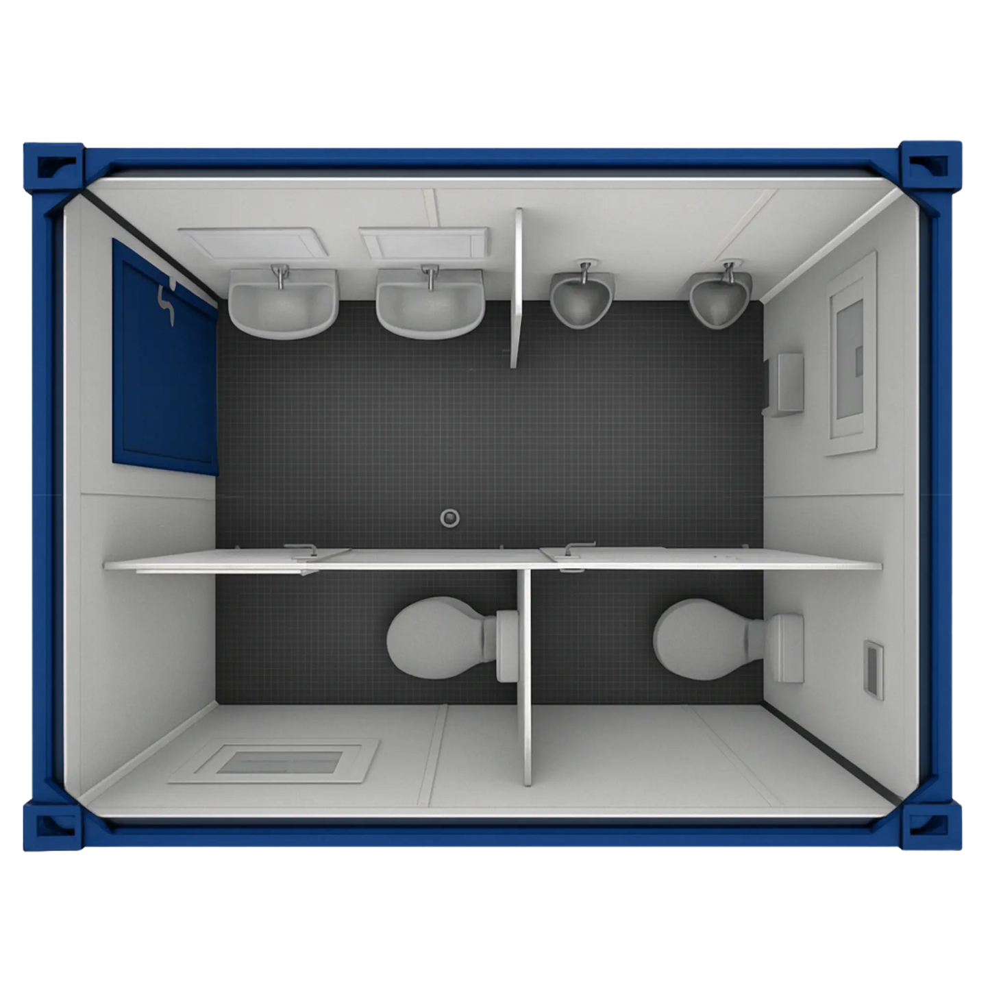 10’ Sanitärcontainer Herren (WC-Container)