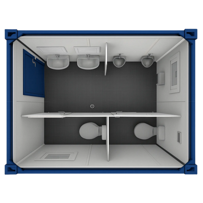 10’ Sanitärcontainer Herren (WC-Container)