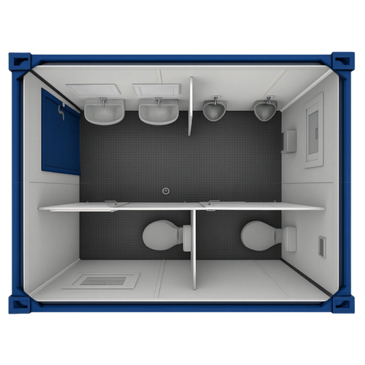 10’ Sanitärcontainer Herren (WC-Container)