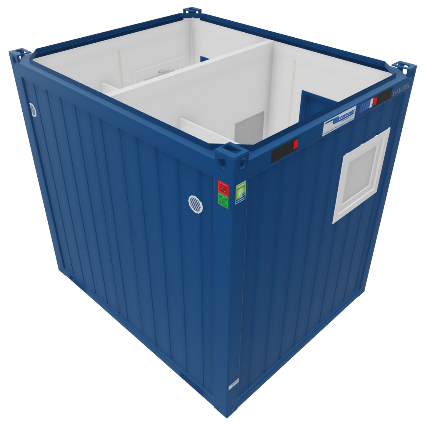 10' Sanitärcontainer Damen/Herren (WC-Container)