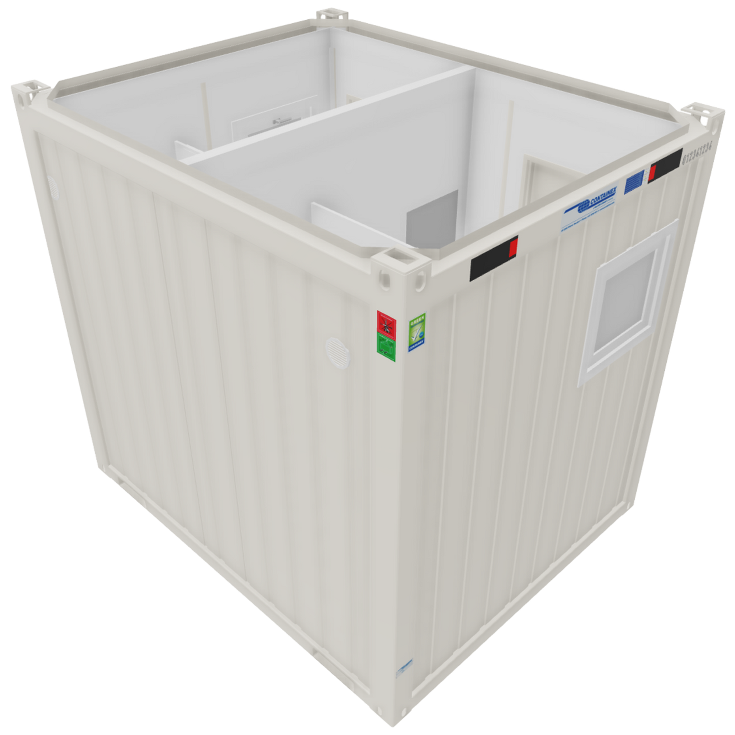 10' Sanitärcontainer Damen/Herren (WC-Container)
