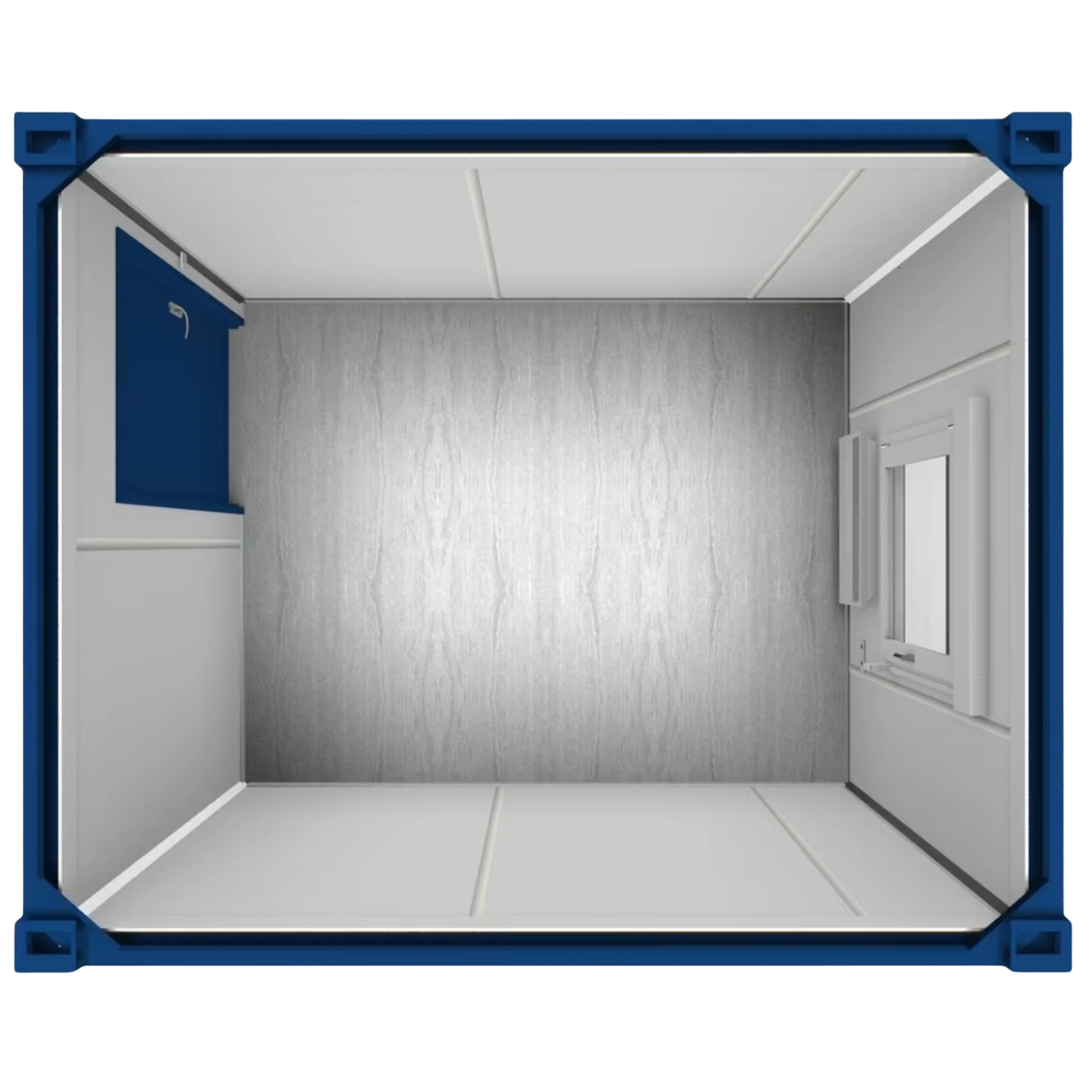 10ft Bürocontainer in Draufsicht