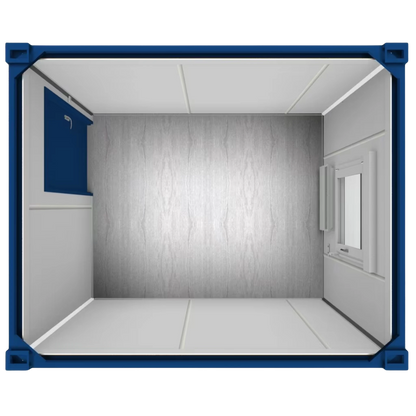 10ft Bürocontainer in Draufsicht