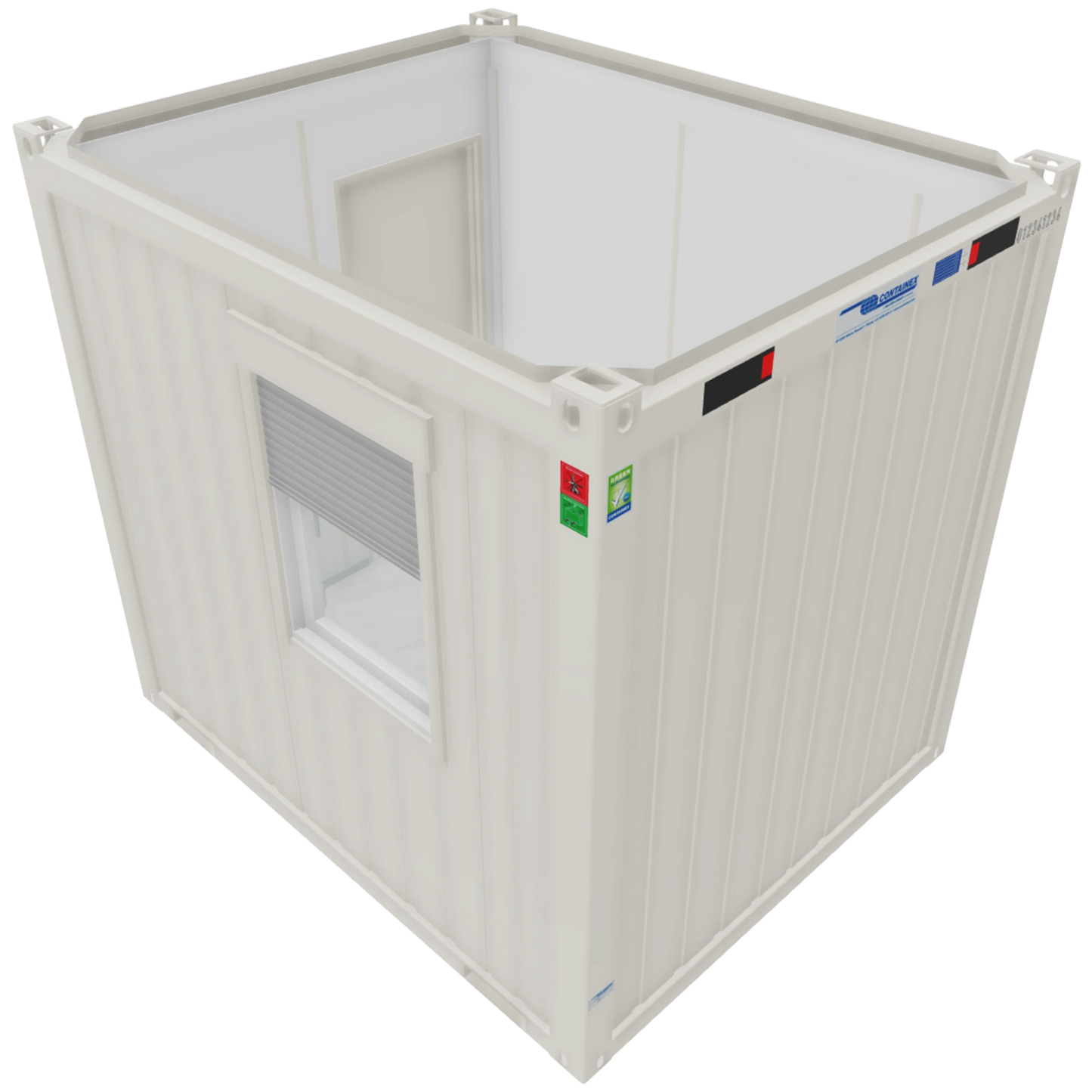 10ft Bürocontainer in Weiß