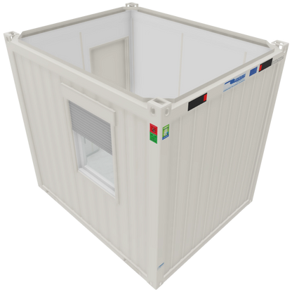 10ft Bürocontainer in Weiß