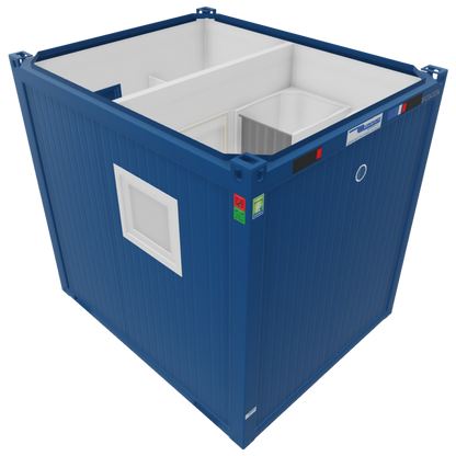 10' Sanitärcontainer Dusche (WC + Duschkabine)