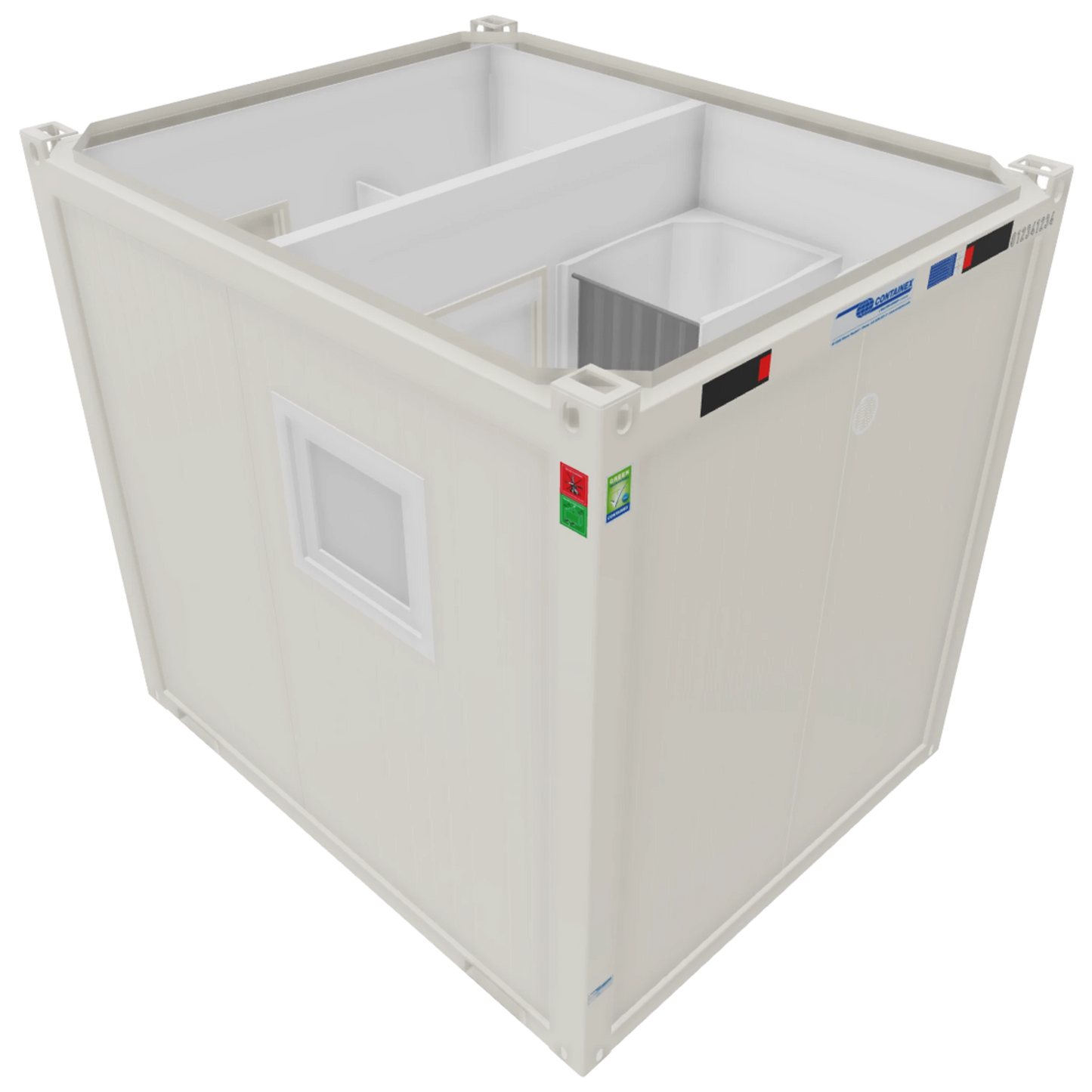 10' Sanitärcontainer Dusche (WC + Duschkabine)