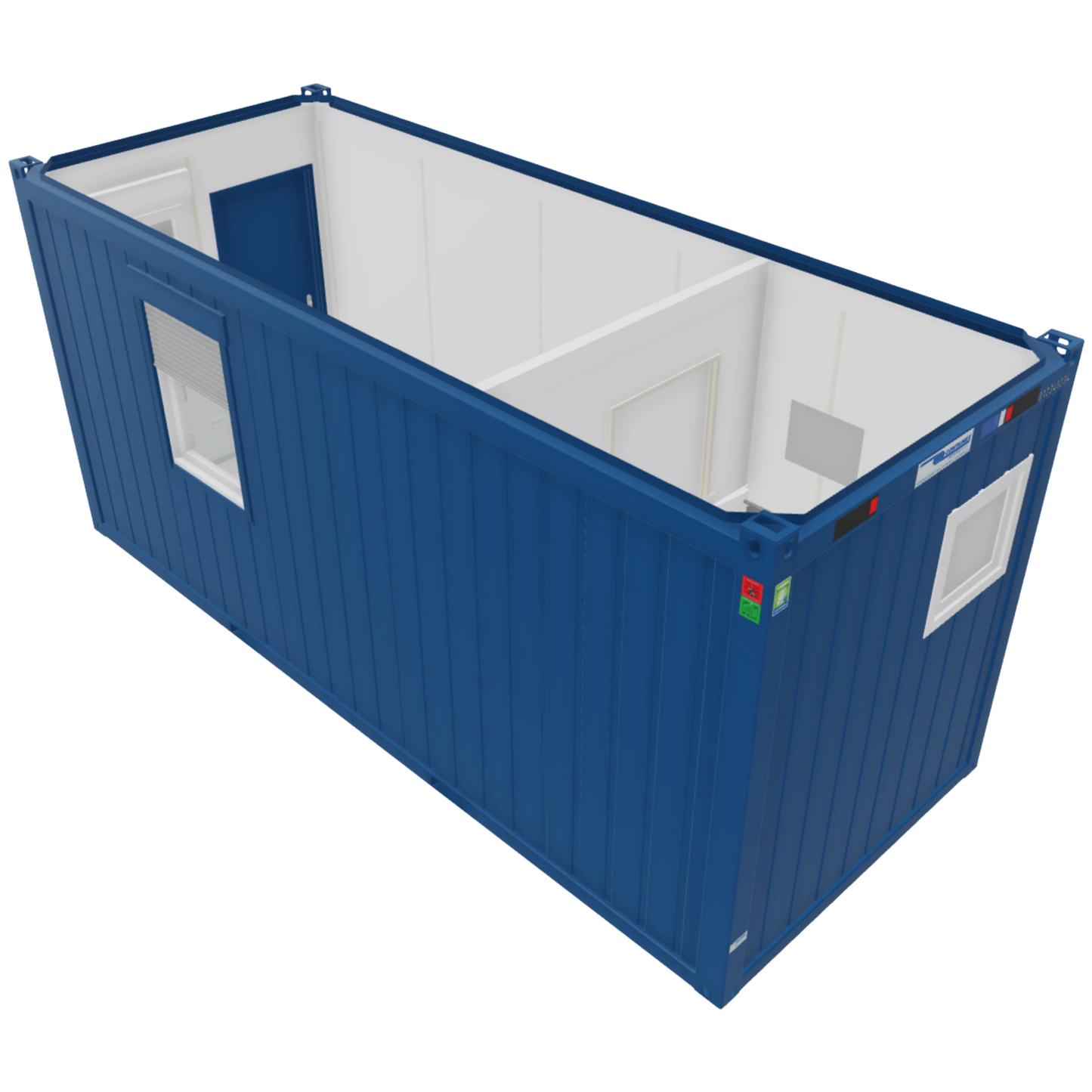 20' Bürocontainer mit Dusche & WC | Bauleitercontainer