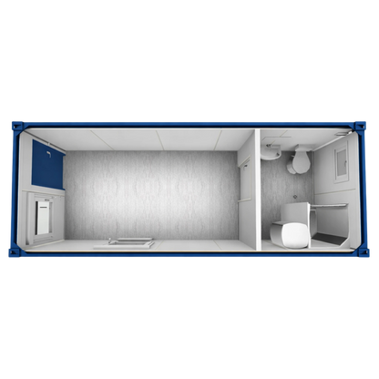 20' Bürocontainer mit Dusche & WC | Bauleitercontainer
