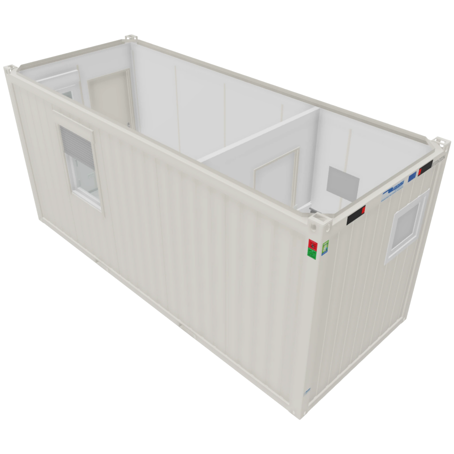 20' Bürocontainer mit Dusche & WC | Bauleitercontainer
