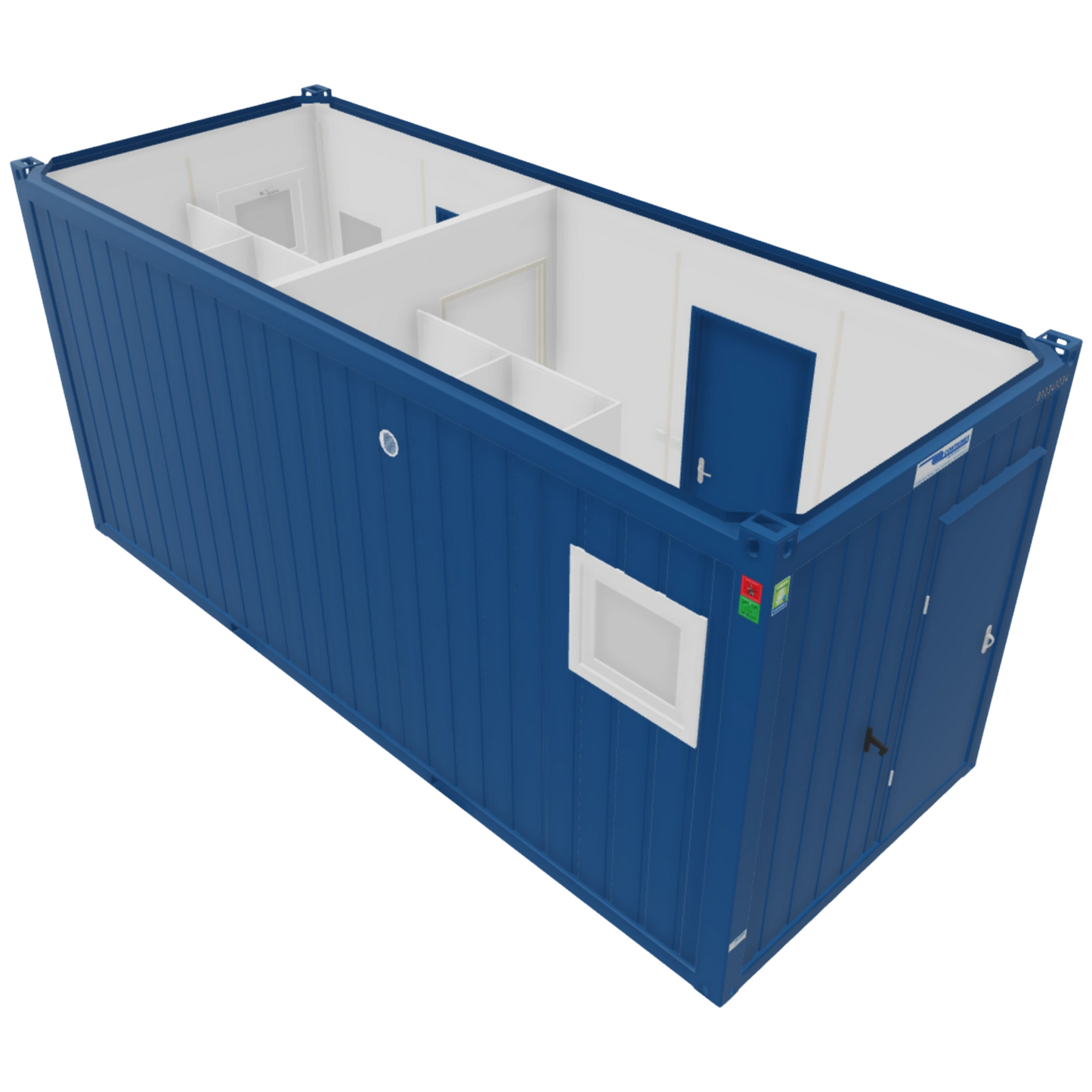 20' Sanitärcontainer Damen/Herren (WC-Container)