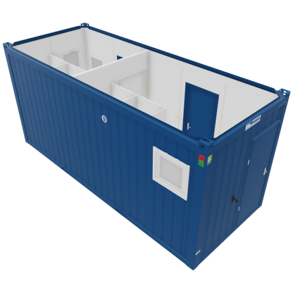 20' Sanitärcontainer Damen/Herren (WC-Container)