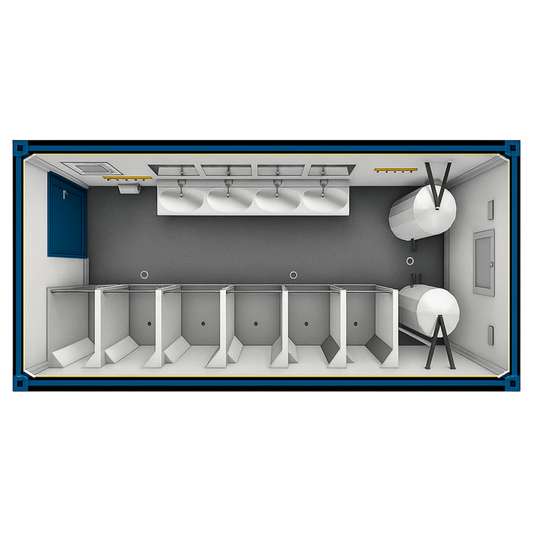 20’ Sanitärcontainer Dusche (Duschcontainer)