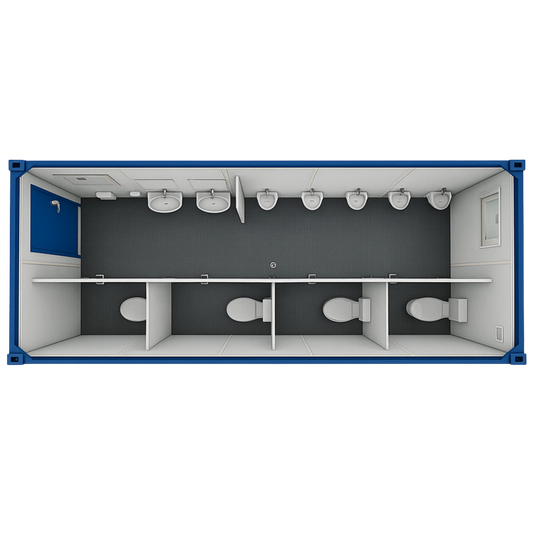 20' Sanitärcontainer Herren (WC-Container)