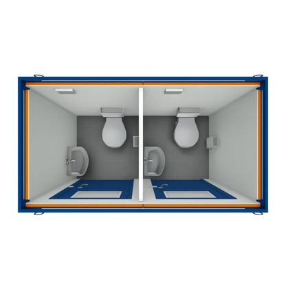8' Duo WC-Box - Sanitärcontainer