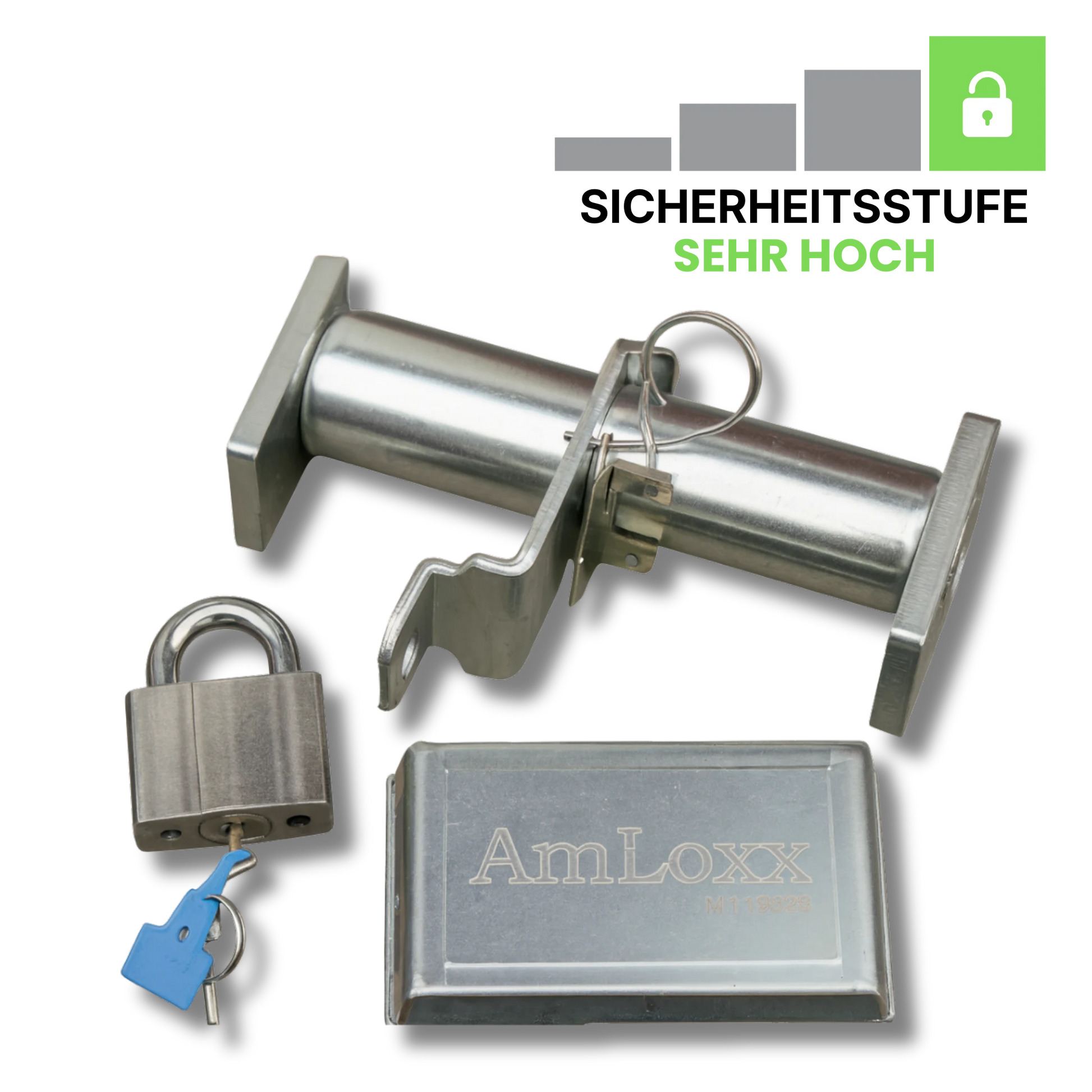 Containerschloss Amloxx Set zur Containersicherung
