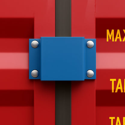 Containerschloss CCT am Container montiert